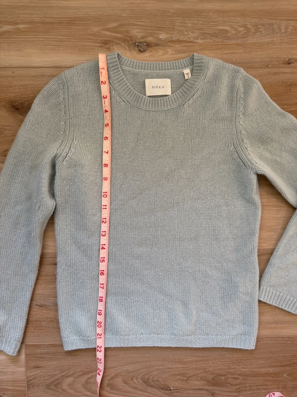 Doen Pale Blue Crewneck Sweater - Picture 3 of 10